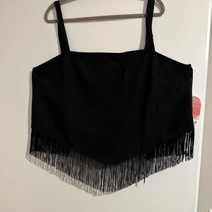 Arula / Alter’d State Black Fringe Top